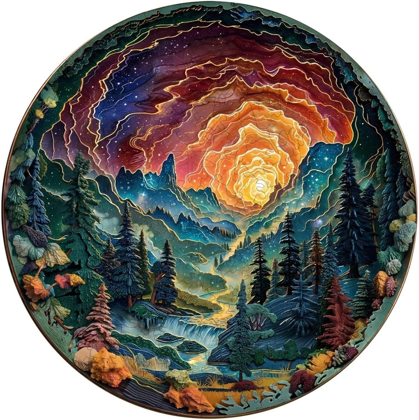 B Wooden Special-shaped Puzzle Toy Box