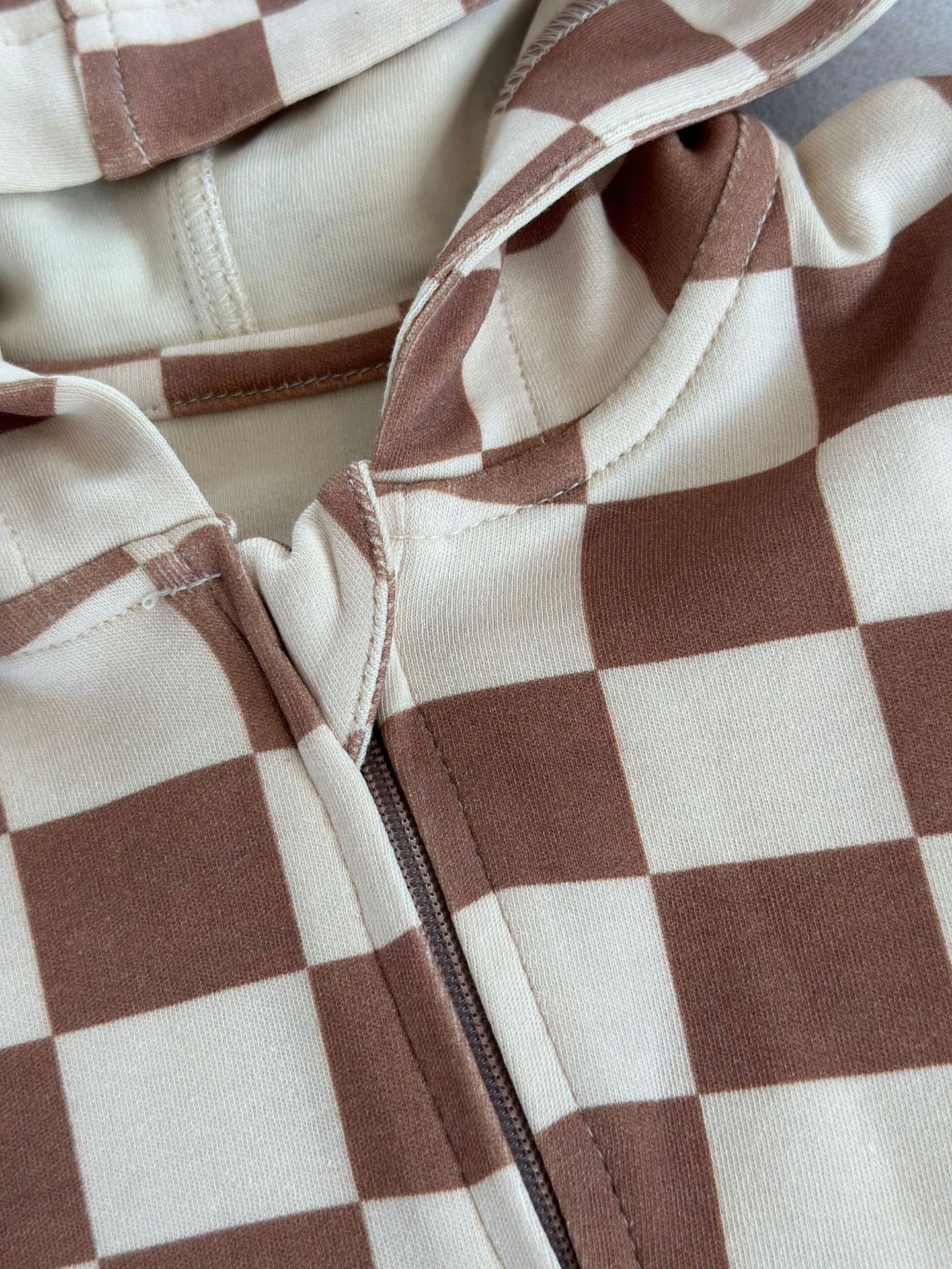 Hooded Pure Cotton Romper Children's Long Sleeve Jumpsuit Outer Wear