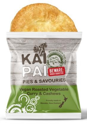 Pie Vegan Roasted Vegetable Curry & Cashews Wrapped