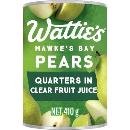 Pear Quarters Clear Juice