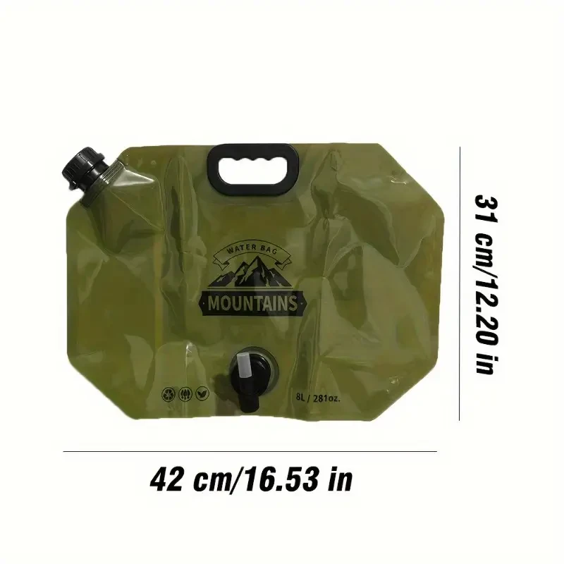 8L Portable Water Bag with Faucet