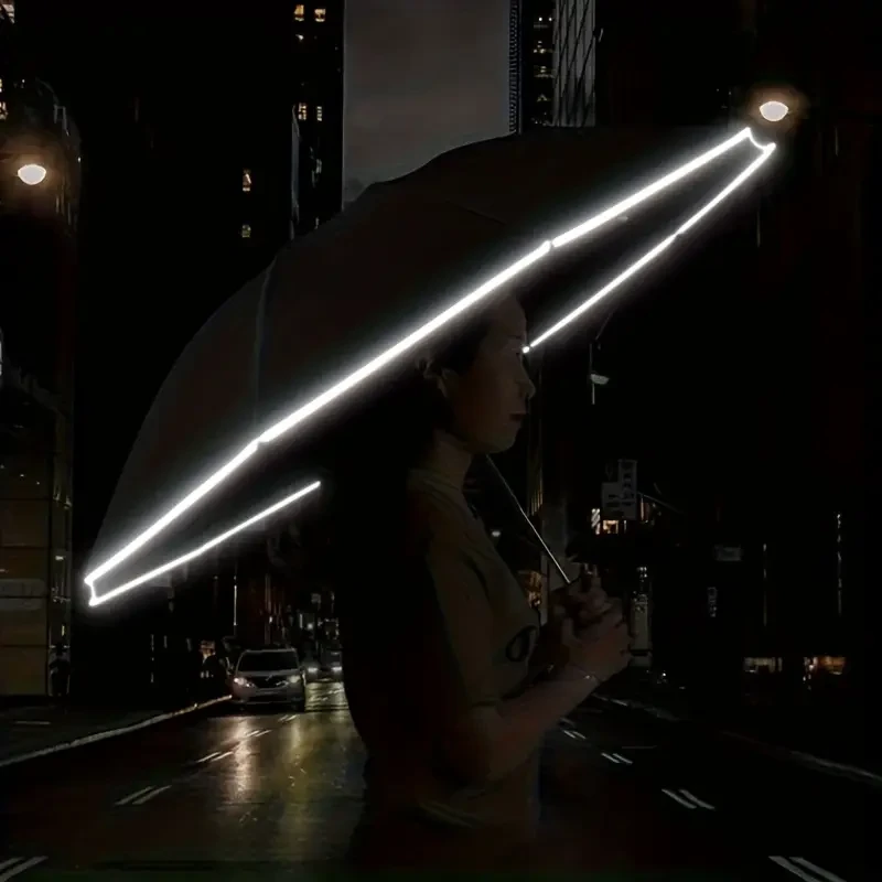 20 Ribs Automatic Reverse Folding Umbrella with Reflective Stripe