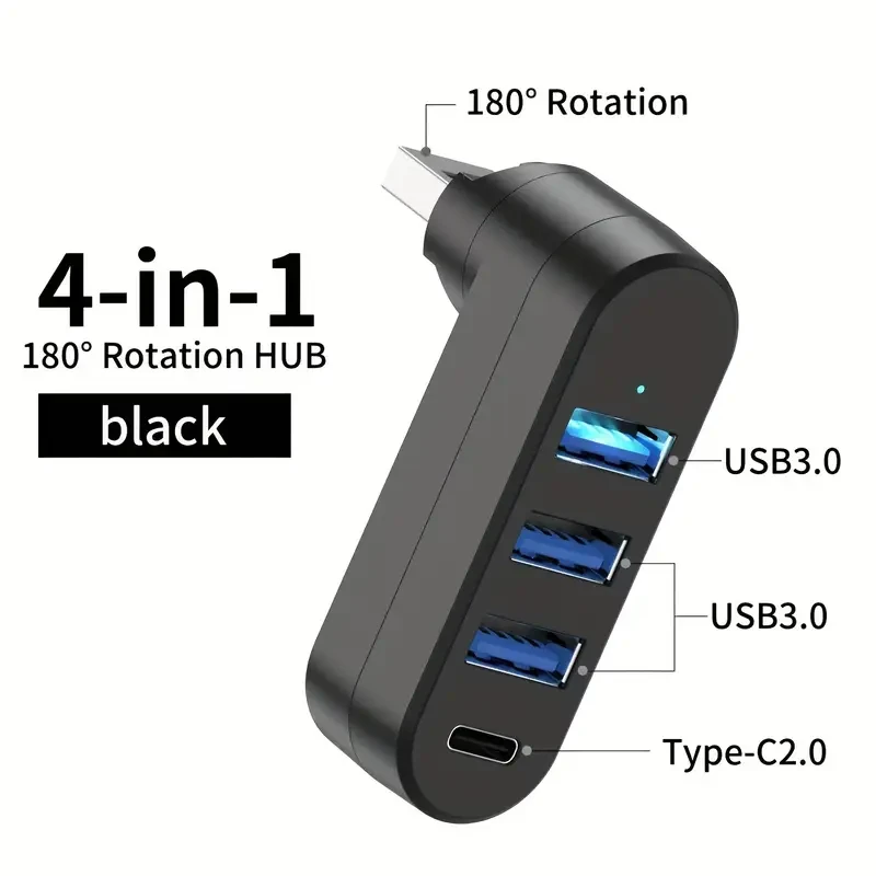 4-in-1 USB 3.0/2 Multi-Port Adapter