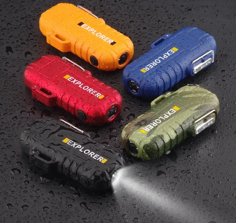 Dual Arc Plasma USB Lighter with Windproof Technology and LED Power Display