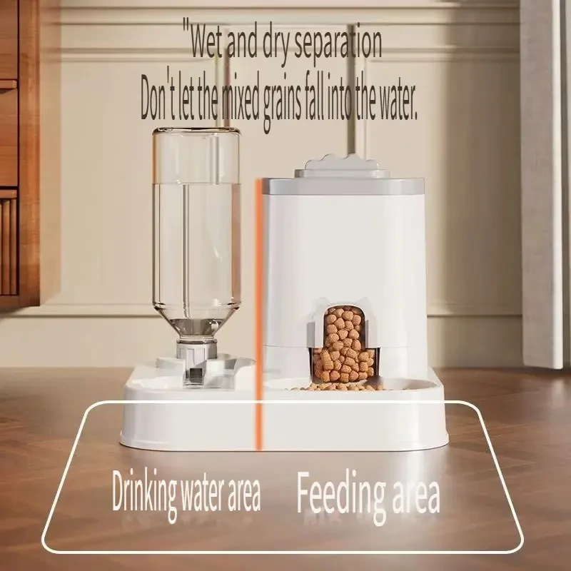 2-in-1 Automatic Pet Feeder & Water Dispenser