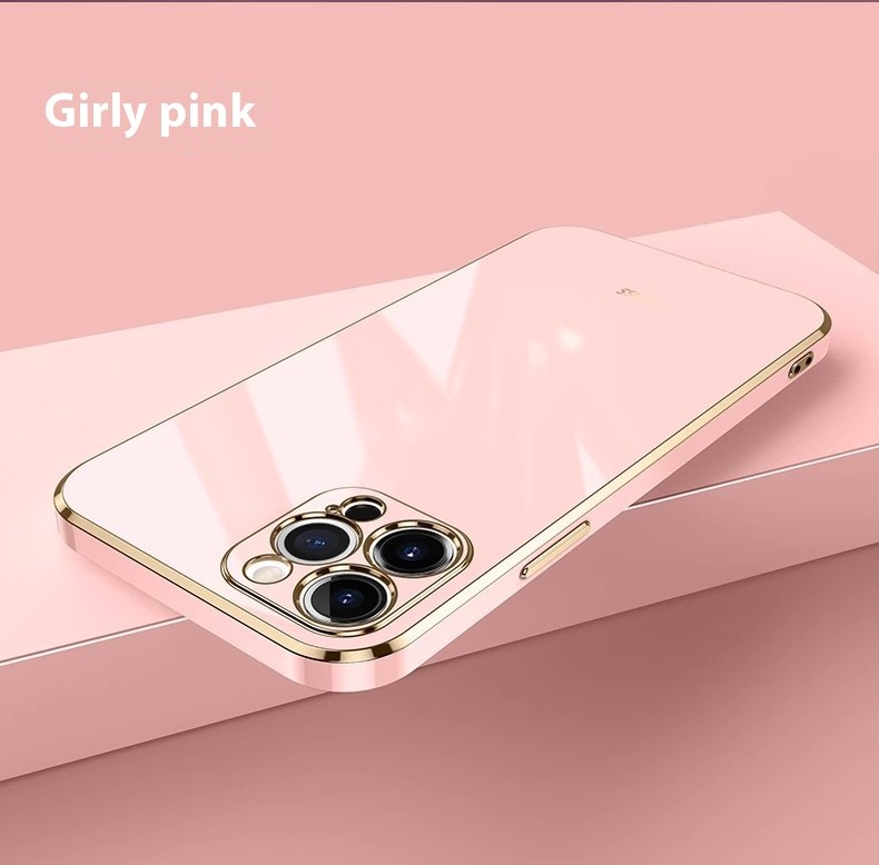 Simple 6D Straight Edge Electroplating Suitable For 16 Phone Case