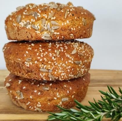 Bread Bap Seeded Low Gluten 120g