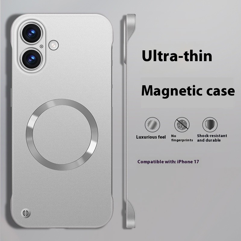 Half Pack Hard Ultra-thin Matte Metallic Paint Solid Color High Sense Phone Case