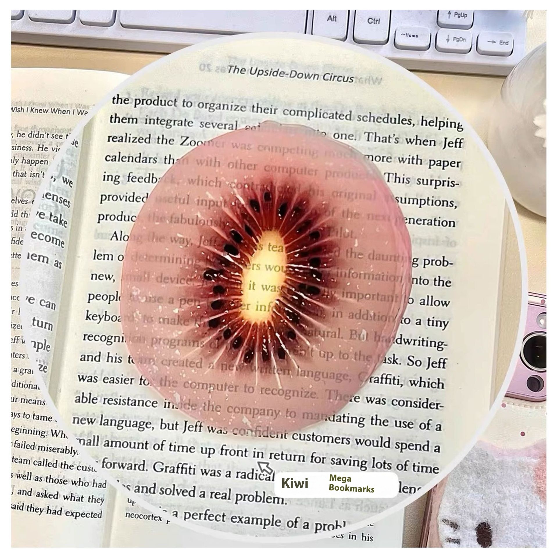 Cute Fixed Book Photo Bookmark Cartoon Creative Watermelon Fruit Bookmark