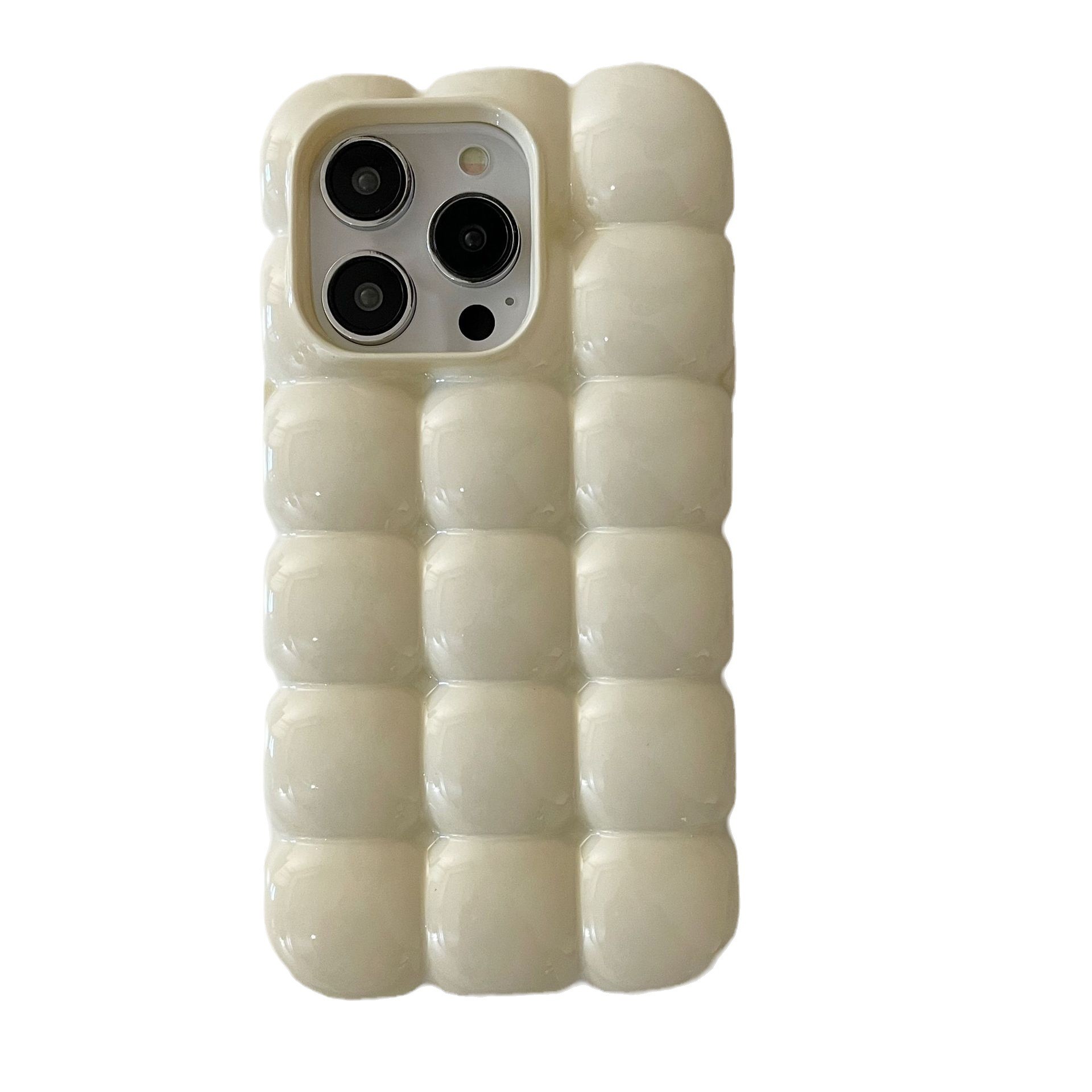 Solid Color Macarons Egg Waffle Phone Case