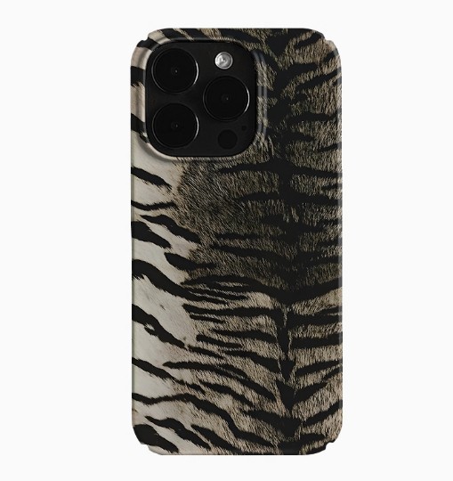Gray Tiger Leather Pattern Art Niche Phone Case