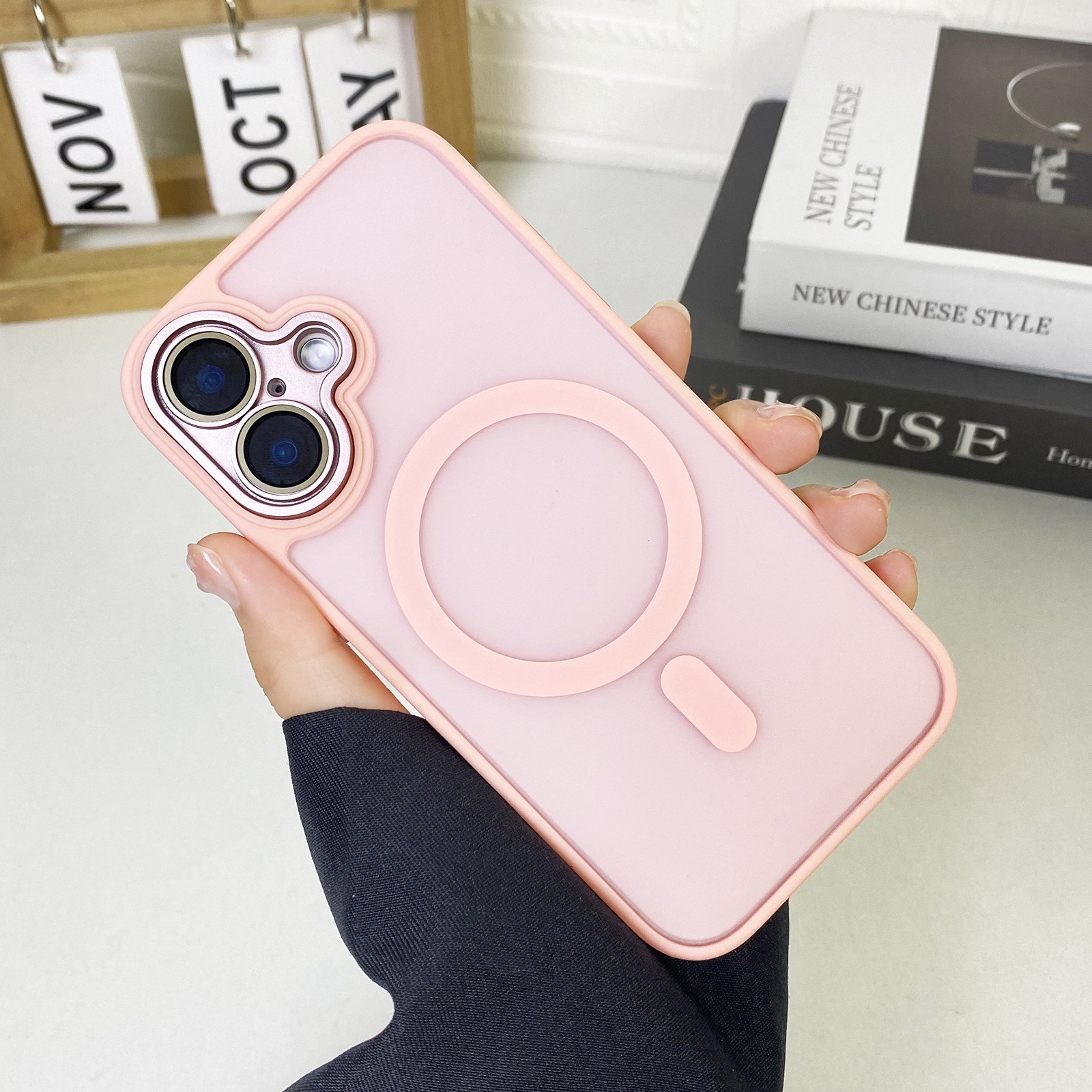 JD Magnetic Matte Phone Case All-inclusive Drop-resistant