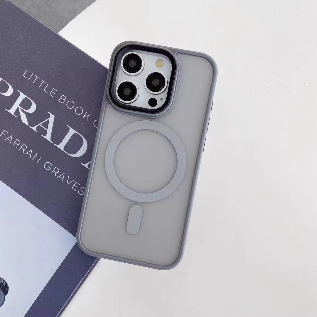 Applicable Skin Feeling Frosted Magnetic Suction Phone Case Drop-resistant All-inclusive