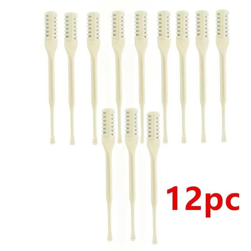 8pcs Dual-Sided Nose Hair Trimmer  2-in-1 Nose Hair Removal Tool with 360 Rotating Design