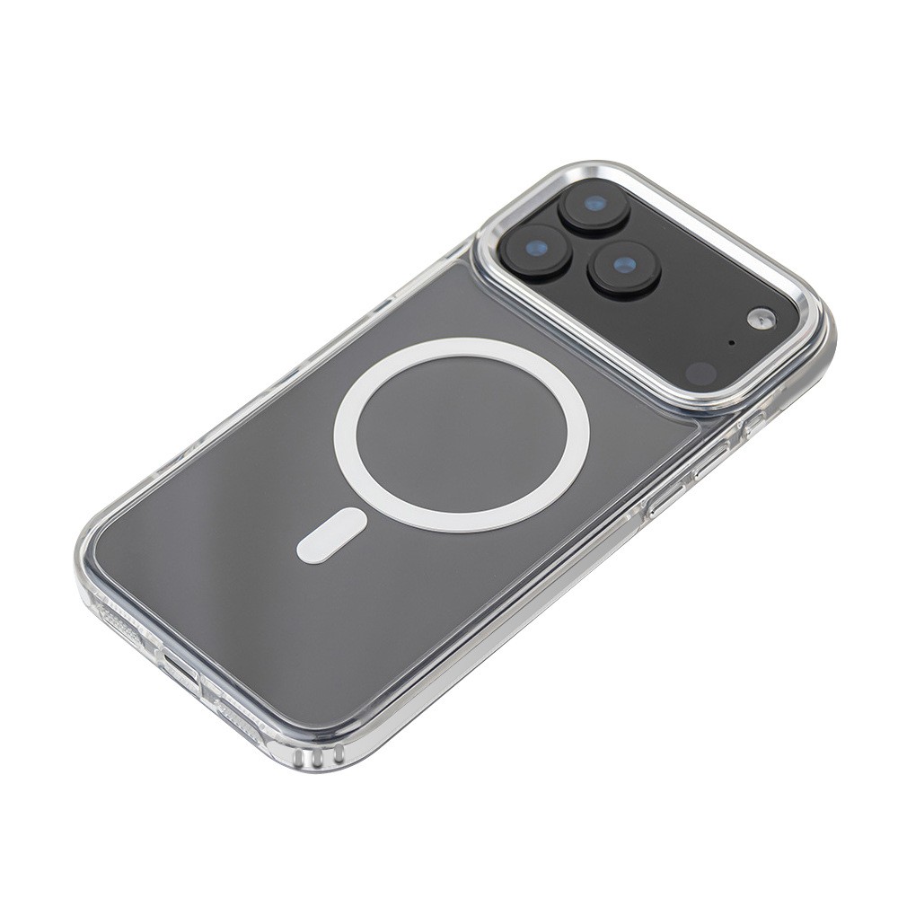 Magnetic Suction Applicable 17ProMax Transparent Phone Case