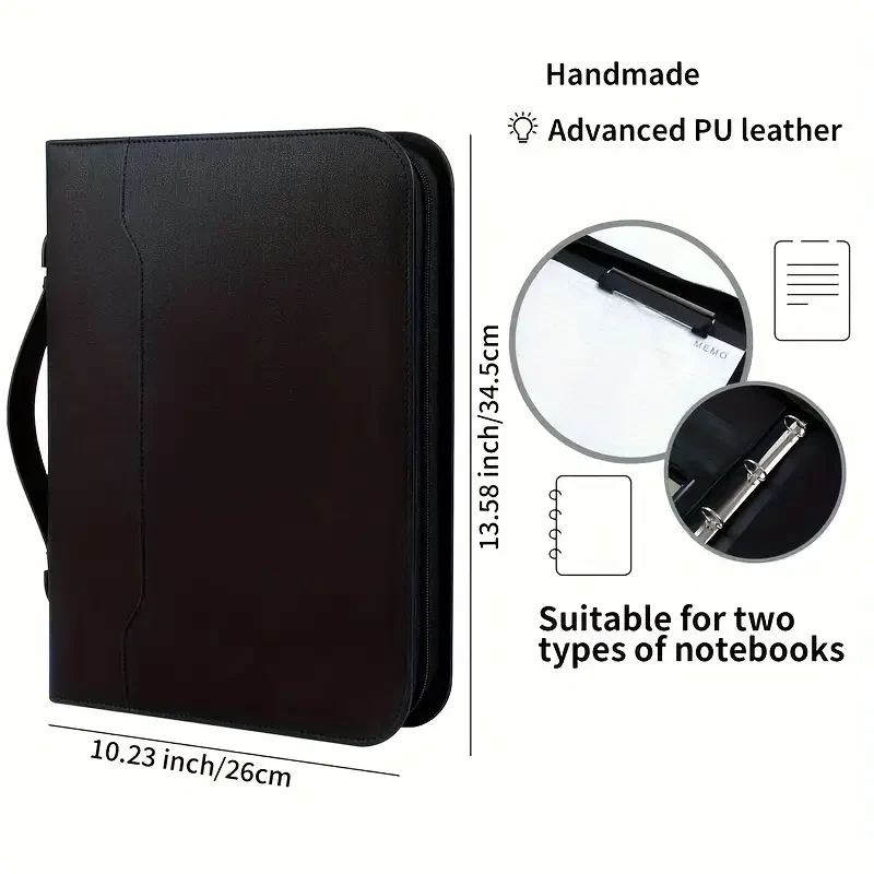 Bolony A4 Leather Portfolio Binder
