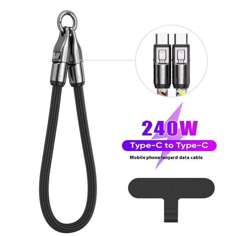 New Multi-functional Mobile Phone Two-in-one Lanyard Data Cable PD Fast Charge Data Cable