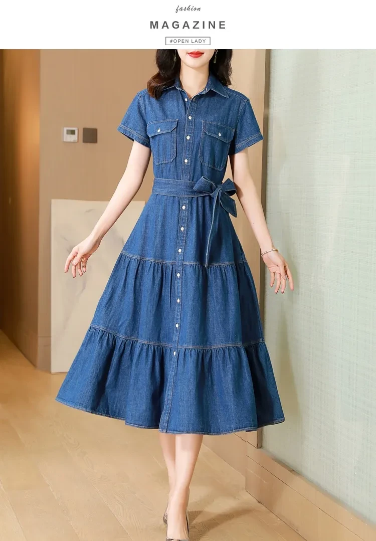 denim shirt dress