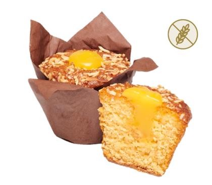 Muffin Lemon & Coconut Syrup Gluten Free 7cm 130g 9 units