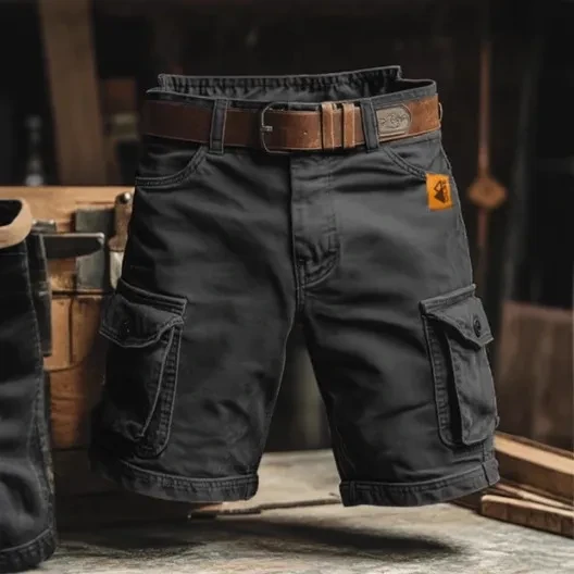 European And American Digital Printing Stylish Shorts Without Belt