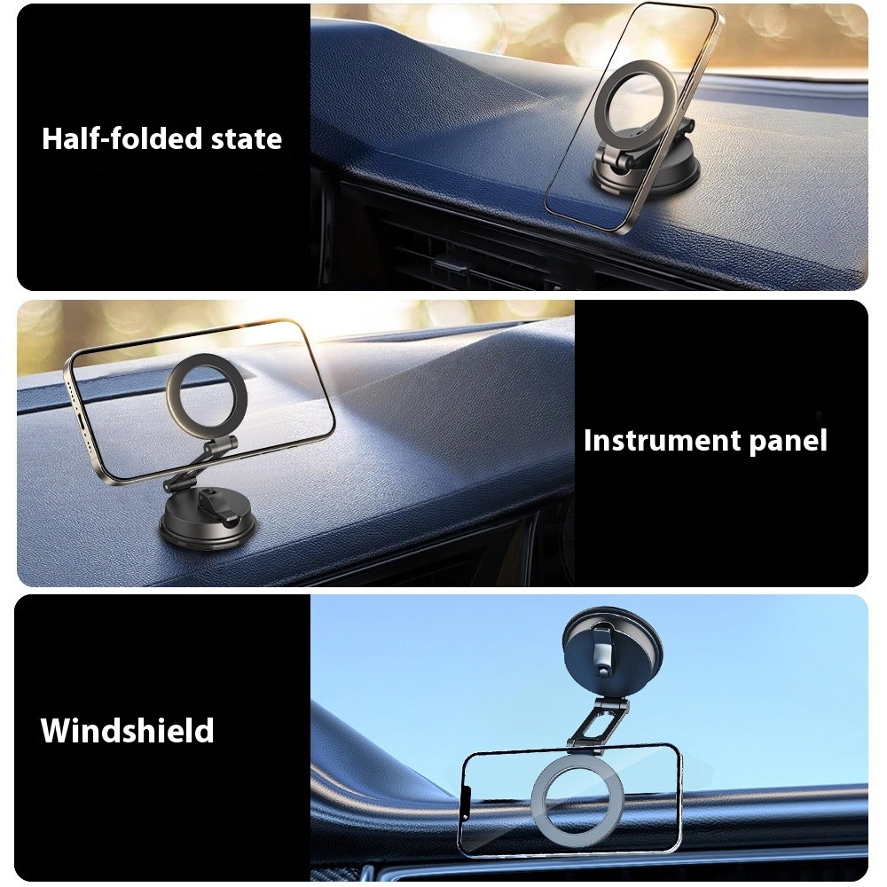 Suction Cup Magnetic Phone Holder Car Vehicular Use