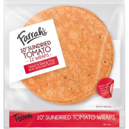 Wraps 10 Inch Sundried Tomato