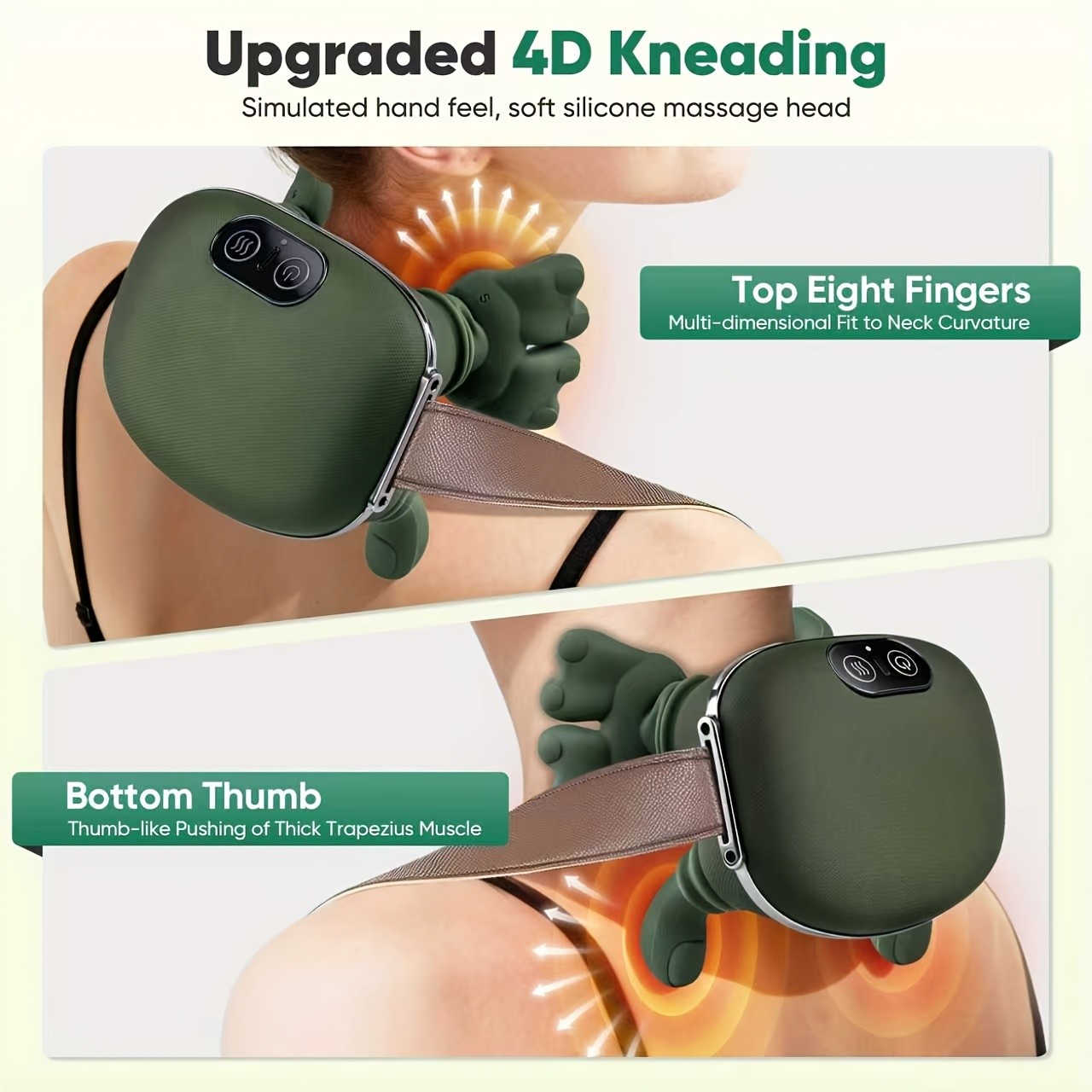 USB-Powered Neck and Shoulder Heating Massage Device