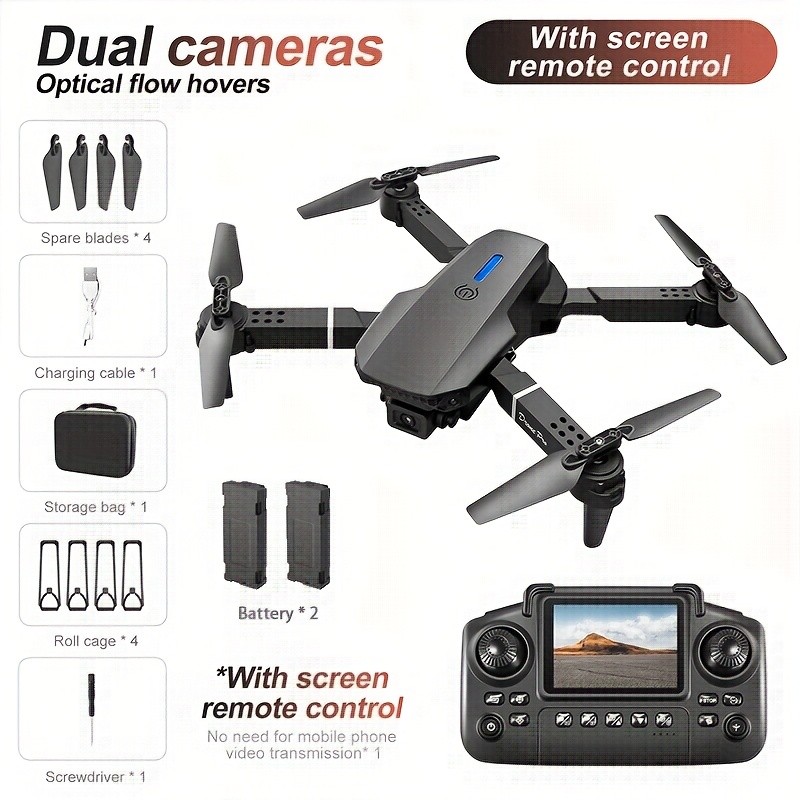 New E88S Drone with Screen: The Ultimate High-Definition Quadcopter for Beginners