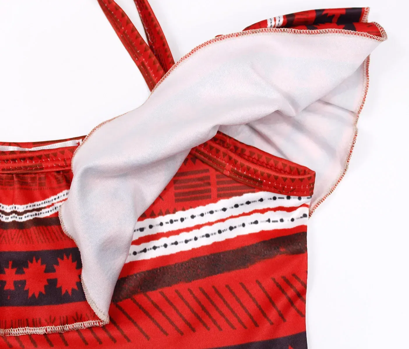 Color: Brown, Kid Size: 6M - Moana 2 Swimsuit Summer Holiday Beach Girls Two-piece Bikini Toddler Adventure Outfit Pool Party Vaiana Fancy Dress Up