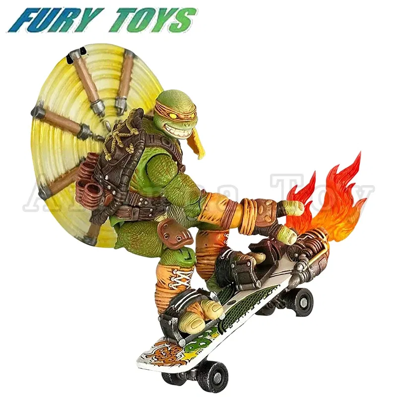 Color: Pink - Fury Toys 1/12 5inches Action Figure Wave 3 Rage Samurai Force Turtle Summer Anime Model