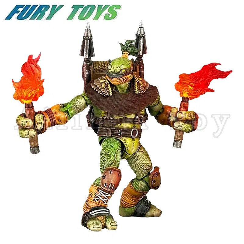 Color: Pink - Fury Toys 1/12 5inches Action Figure Wave 3 Rage Samurai Force Turtle Summer Anime Model
