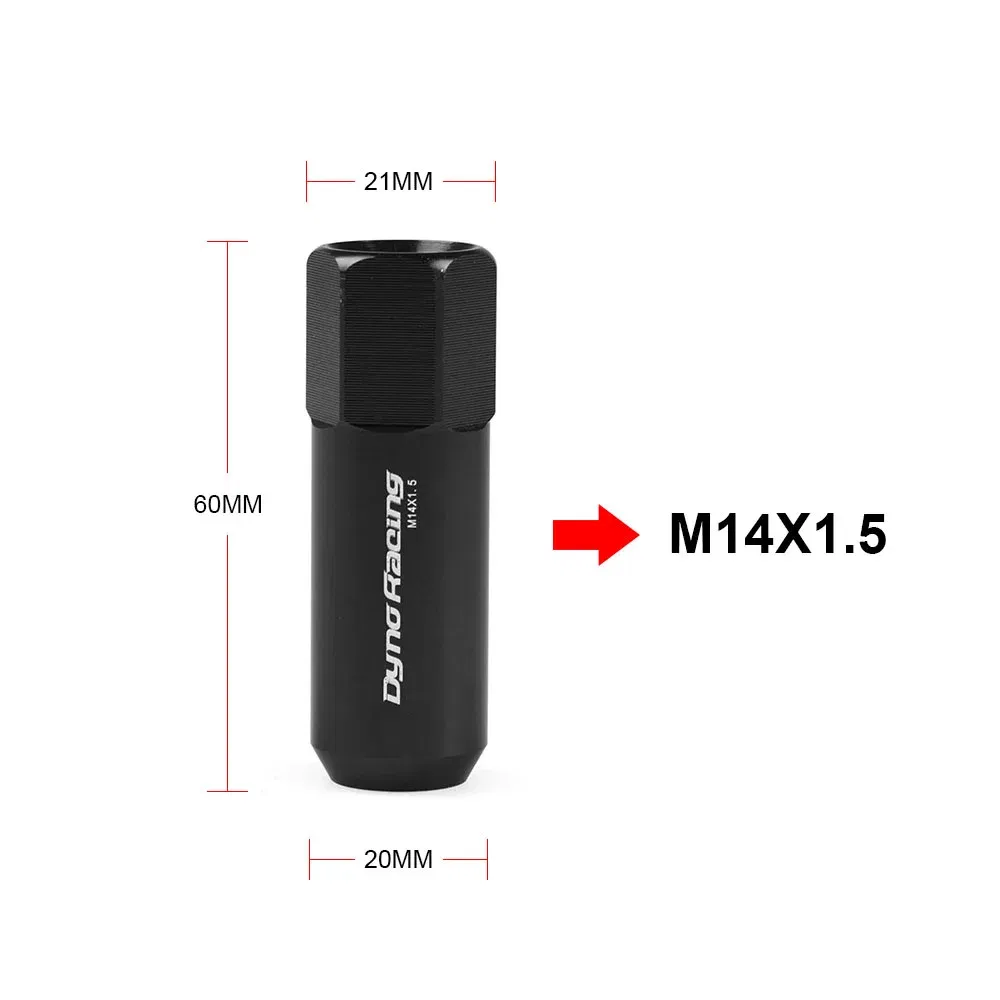 Color Name: Red, Specifications: M14x1.5 - Lodenqc 20PCS M14*1.5 60mm New Wheel Nuts Racing Lug Wheel Nuts Screw / Aluminum Lug nut M14X1.5 LC101006