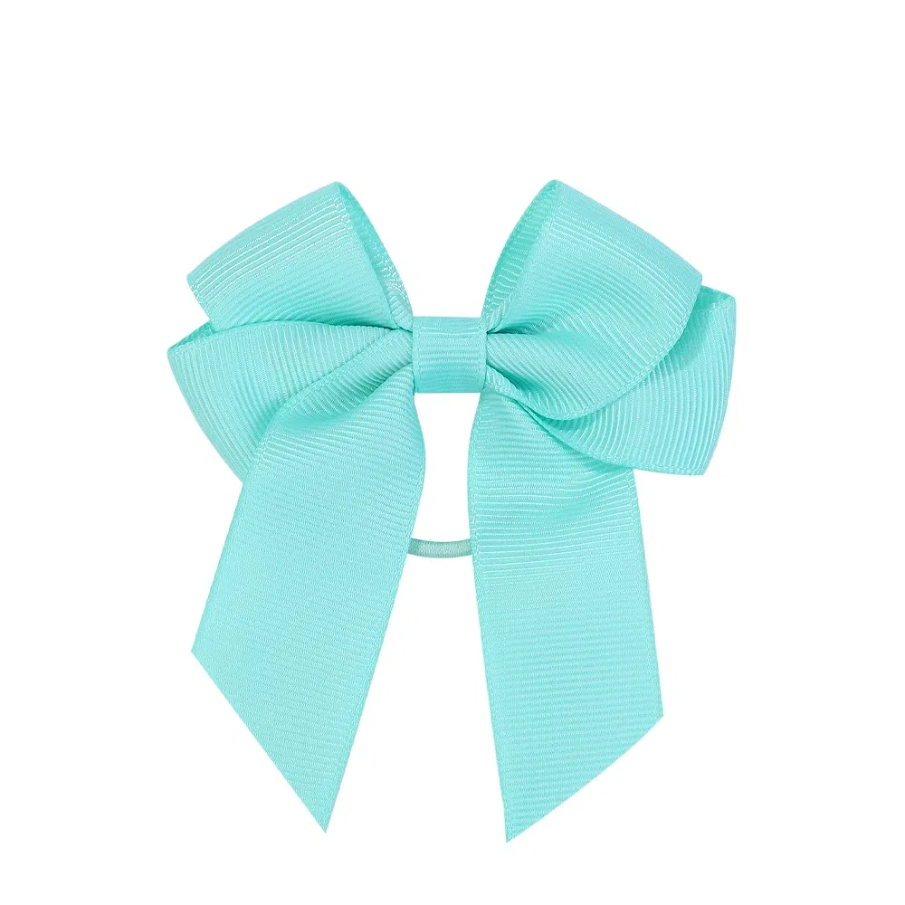 Color: Yellow, Size: 3XL - 1/2 Pcs Sweet Hair Ribbon Hair Band for Girls Toddler Cheer Bow Head Rope Kids Headwear Double Ponytail Support Hair Accessories