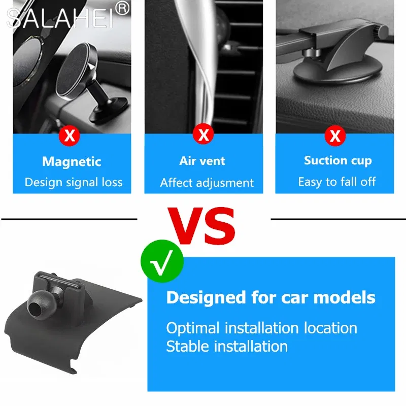 Color Name: Brown - Car Mobile Phone Holder For Porsche Macan Air Vent Mount Smartphone Stand Cellphone Stable Cradle Auto Navigation Accessories