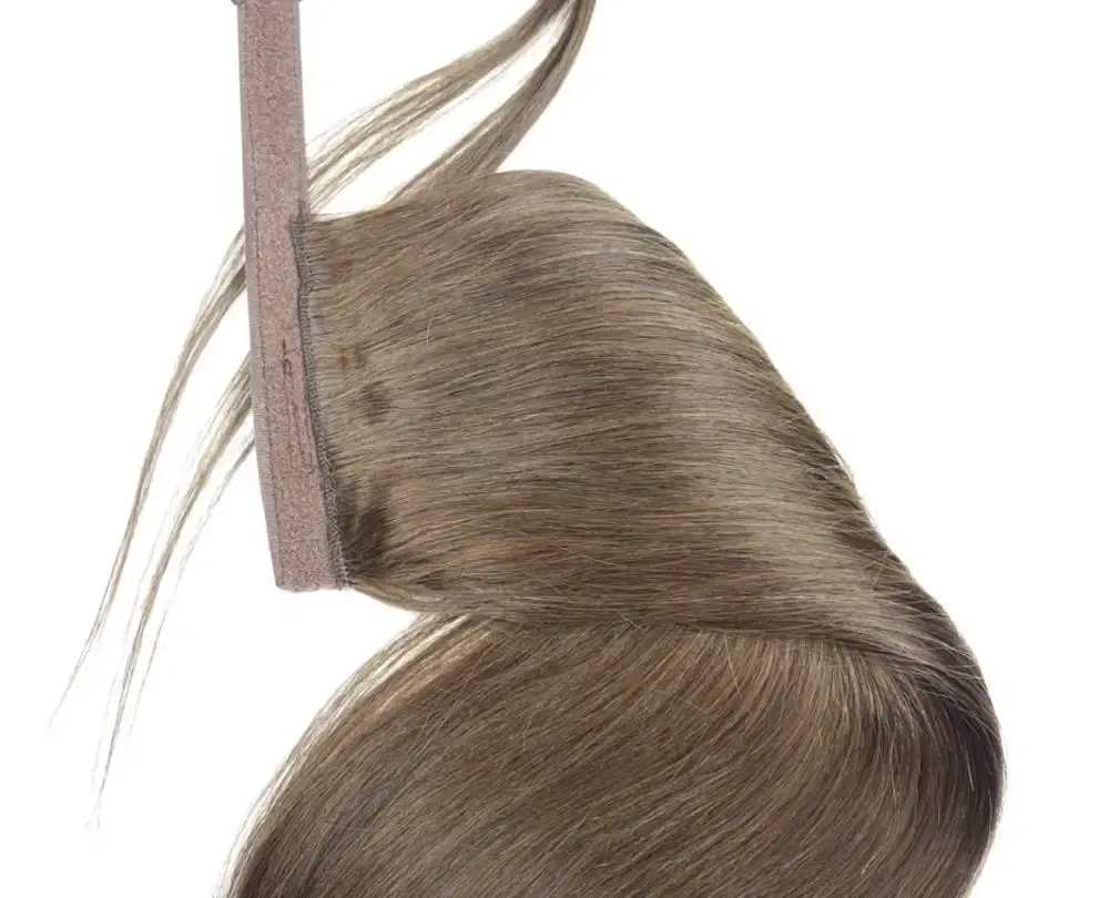 Color: #6, Life Span: 6 Months With Proper Care, Stretched Length: 16inches, Longest Hair Proportion: 35%-45% - ZZHAIR 100% Human Hair Extensions 16"-28" Machine Made Remy Magic Wrap Around Ponytail 60g-120g Clip In Horsetail Stragiht