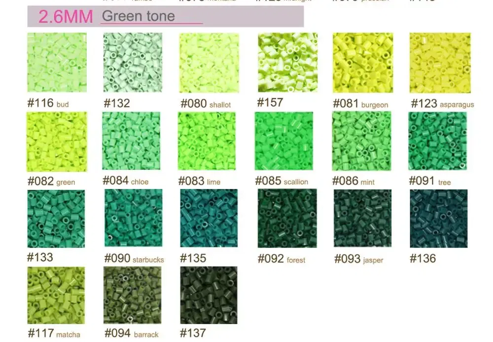 Color: Red - 2.6mm Mini Beads 1000PCS Fuse Beads for Kids Gift Hama Beads Diy Puzzles Iron Beads High Quality