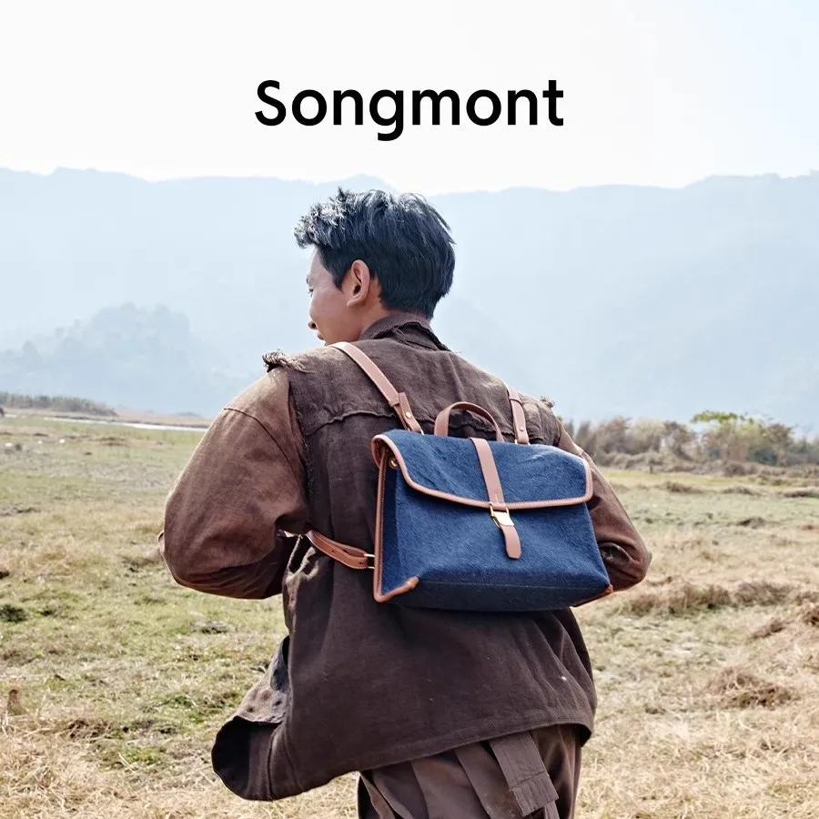 Color: Brown - Songmont Mountain Rambler Backpack, Unisex Convertible Briefcase for Work Commute & Crossbody Carry
