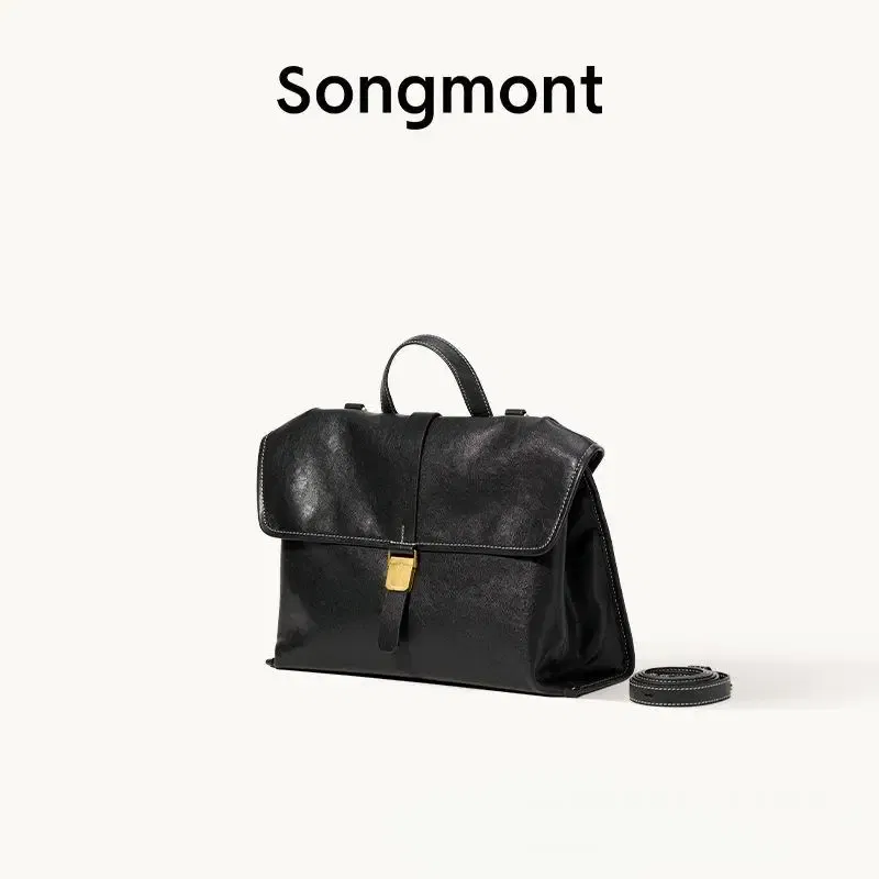 Color: Brown - Songmont Mountain Rambler Backpack, Unisex Convertible Briefcase for Work Commute & Crossbody Carry