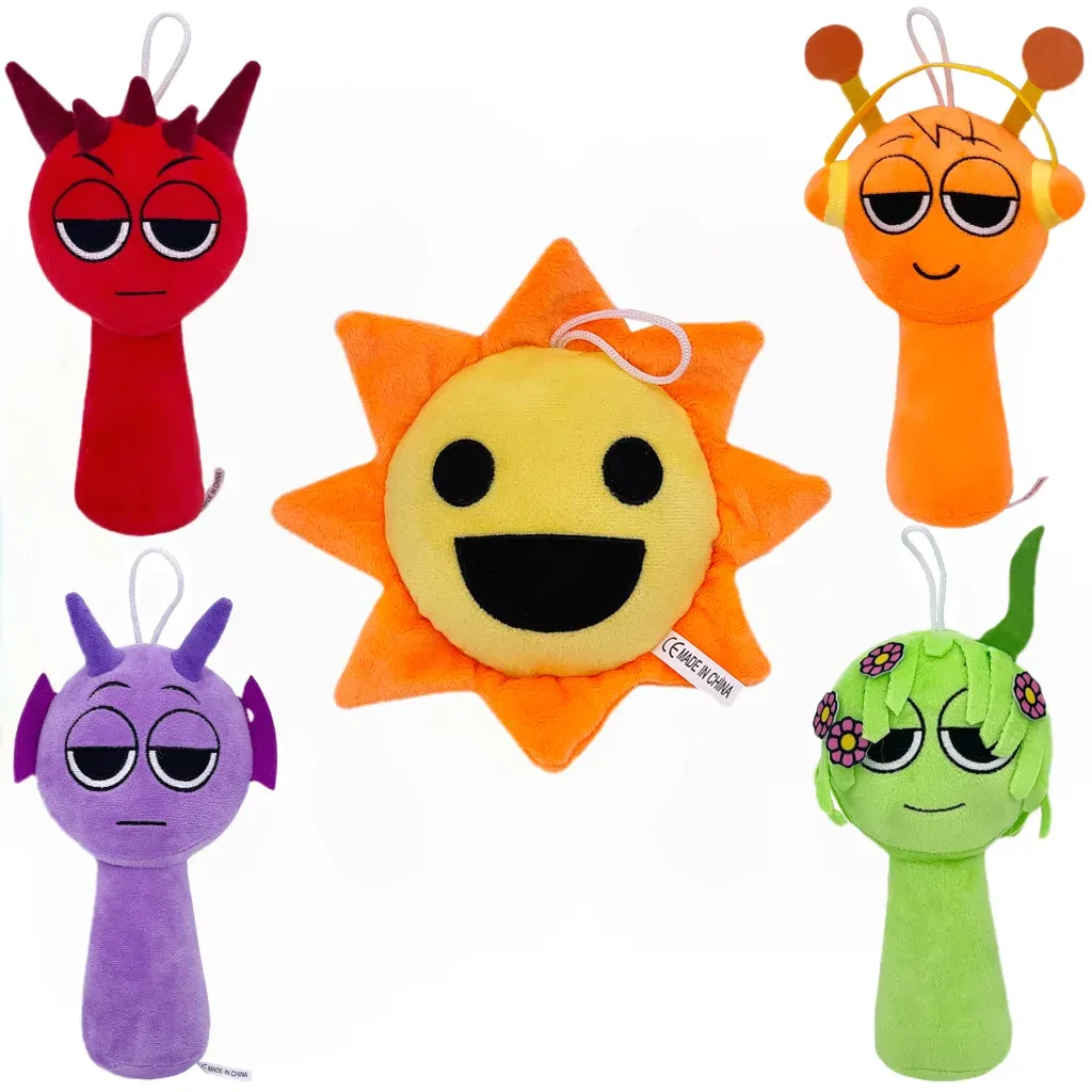 Color: green - Sprunki Plush Toys Sprunki Incredibox Plushie Sprunki Soft Game Cartoon Pillow Kids Birthday Gifts Stuffed Dolls Christmas Gift