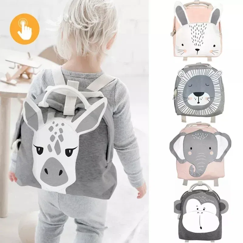Color: Gold - Children Backpack Toddler Kids School Backpack for Baby Kids Cute School Bag Boy Girl Light Bag Rabbit Butterfly Lion Bag
