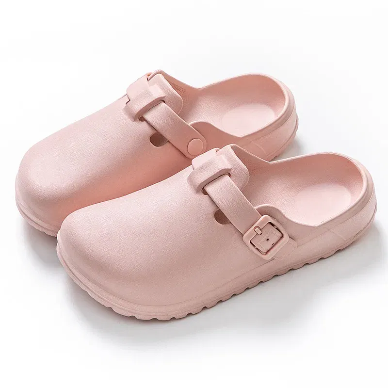 Color: LIGHT BLUE, Shoe Size: 43 - Eyriphy Women Clogs Slippers Men Working Shoes Nurses Soft Eva Slides Anti-Slip Lab Waterproof Medical Slippers Fashion Sandals