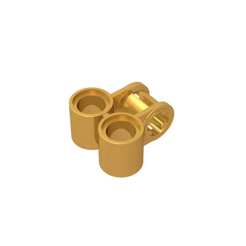 Color: Orange - Gobricks GDS-927 Technical, Axle and Pin Connector Perpendicular Double compatible with lego 32291 pieces of children's DIY