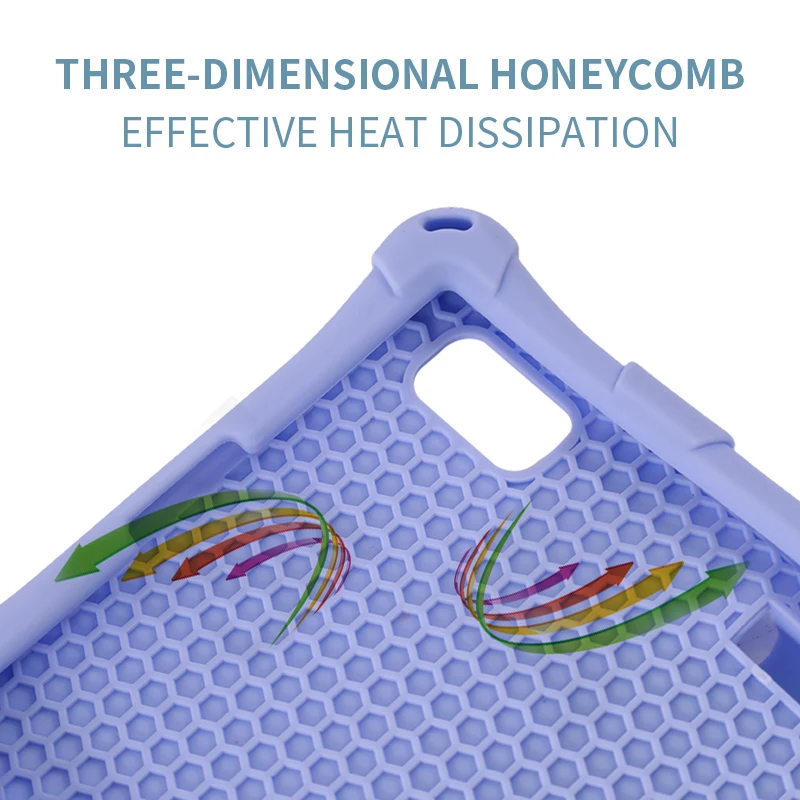 Color: Gold, Size: sixteen - For Lenovo Tab M9 TB-310FU 2023 Soft Bubble Case Kids Shockproof Kickstand Tablet Cover Funda Capa Coque With Shoulder Straps