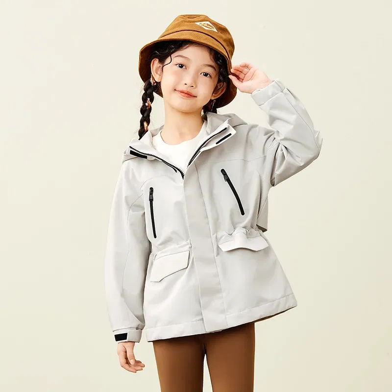 Color: Brown, Kid Size: 7, - Mini Bala Girls Triple Protection Heating Jacket 2025 Fall and Winter Outdoor Warm Coat for Active Kids