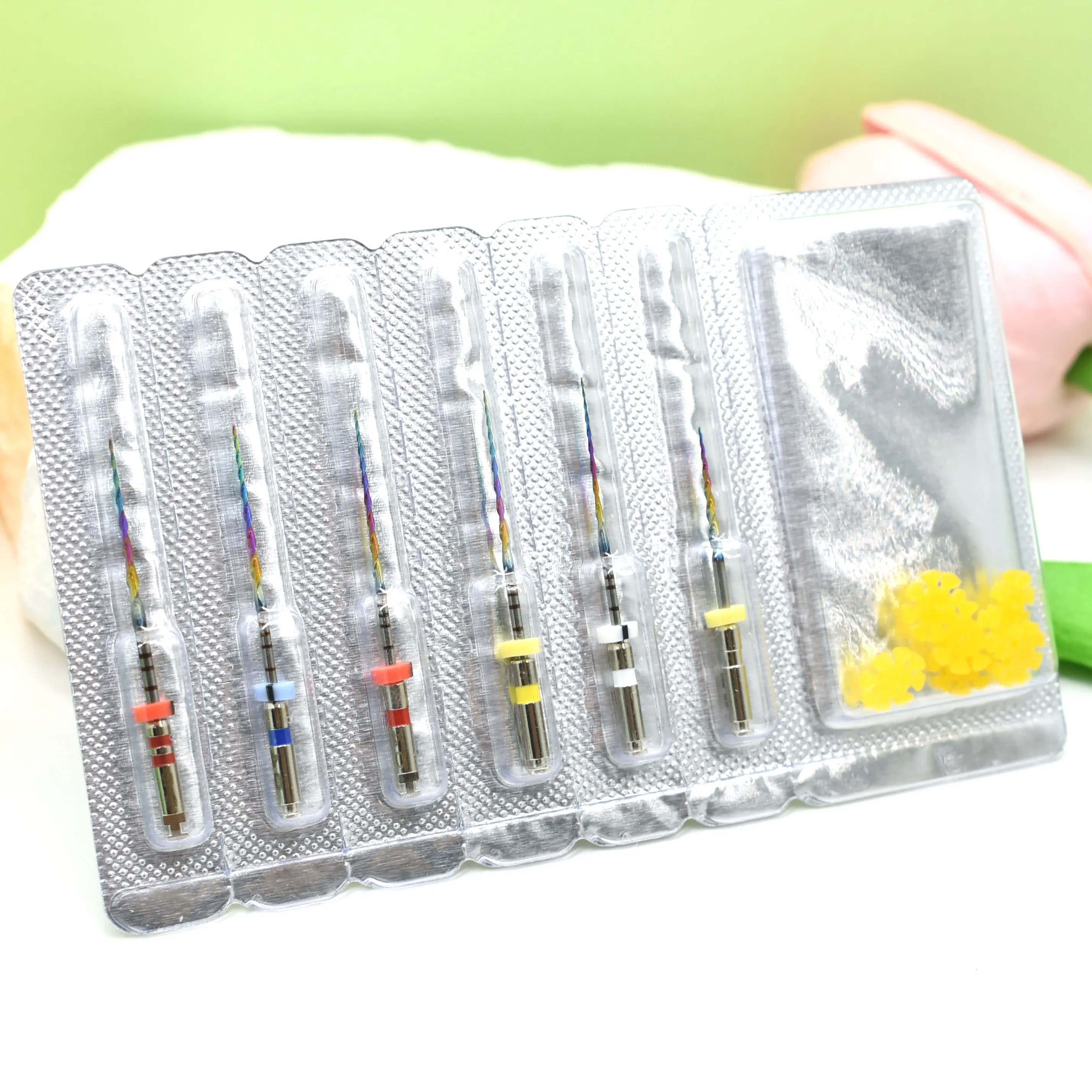 Color: Slate - Dental New Rotary Rainbow Files Thermal Activation Accessories Endodontic For Root Canal Files Cleaning Dentist Tool