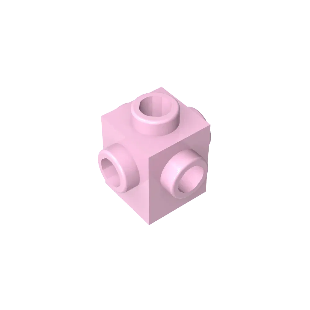 Color: REDDISH BROWN - Gobricks GDS-650 BRICK 1X1 W. 4 KNOBS compatible with lego 4733 children's DIY Educational Building Blocks Technical