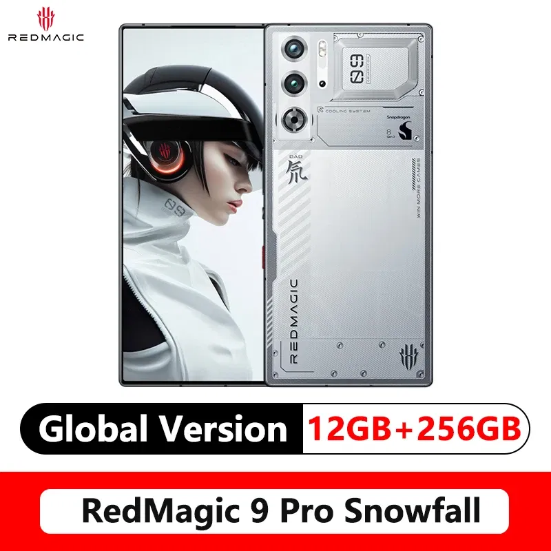 Color: GRAY, Ships From: CHINA, Bundle: Bundle 2 - Original Global Version RedMagic 9 Pro 5G Phone 6.8" Q9+ Full Flat FHD+ Gaming Phone Snapdragon 8 Gen 3 6500mAh 50MP NFC