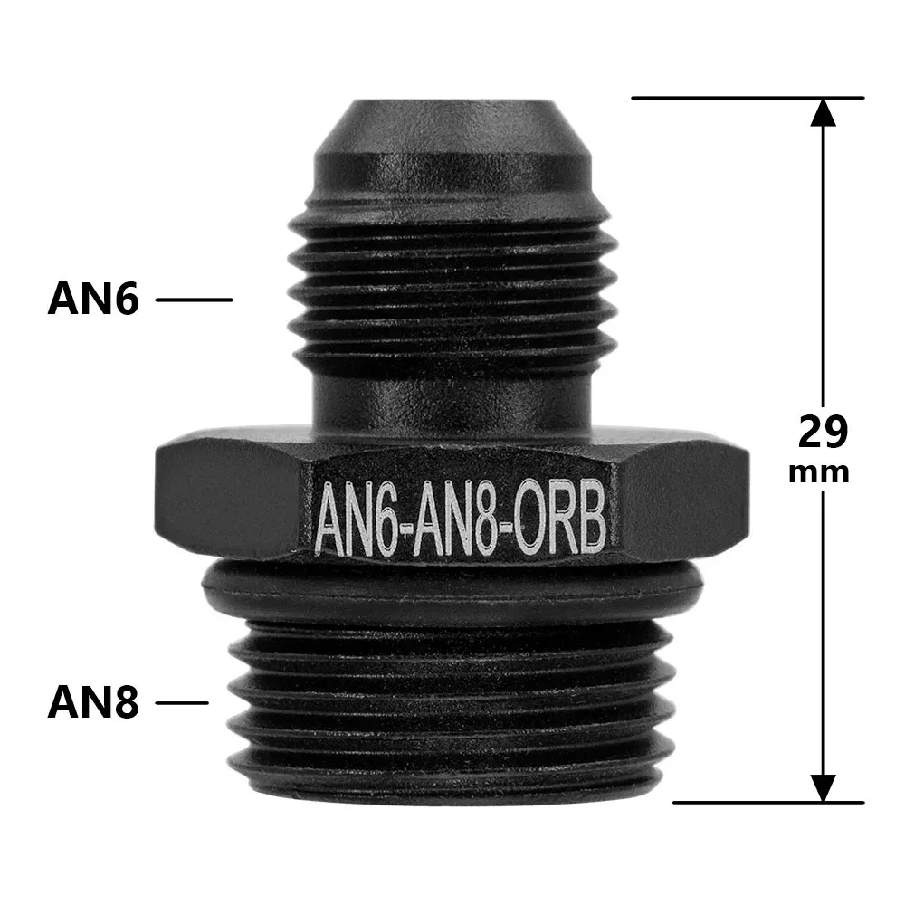 Color: WHITE - Universal Aluminum Alloy AN6 8 10 12 To AN To M16x1.5 M18x1.5 Metric Fuel Hose Adapter Pipe Thread Fitting CAR OIL COOLER SYSTEM