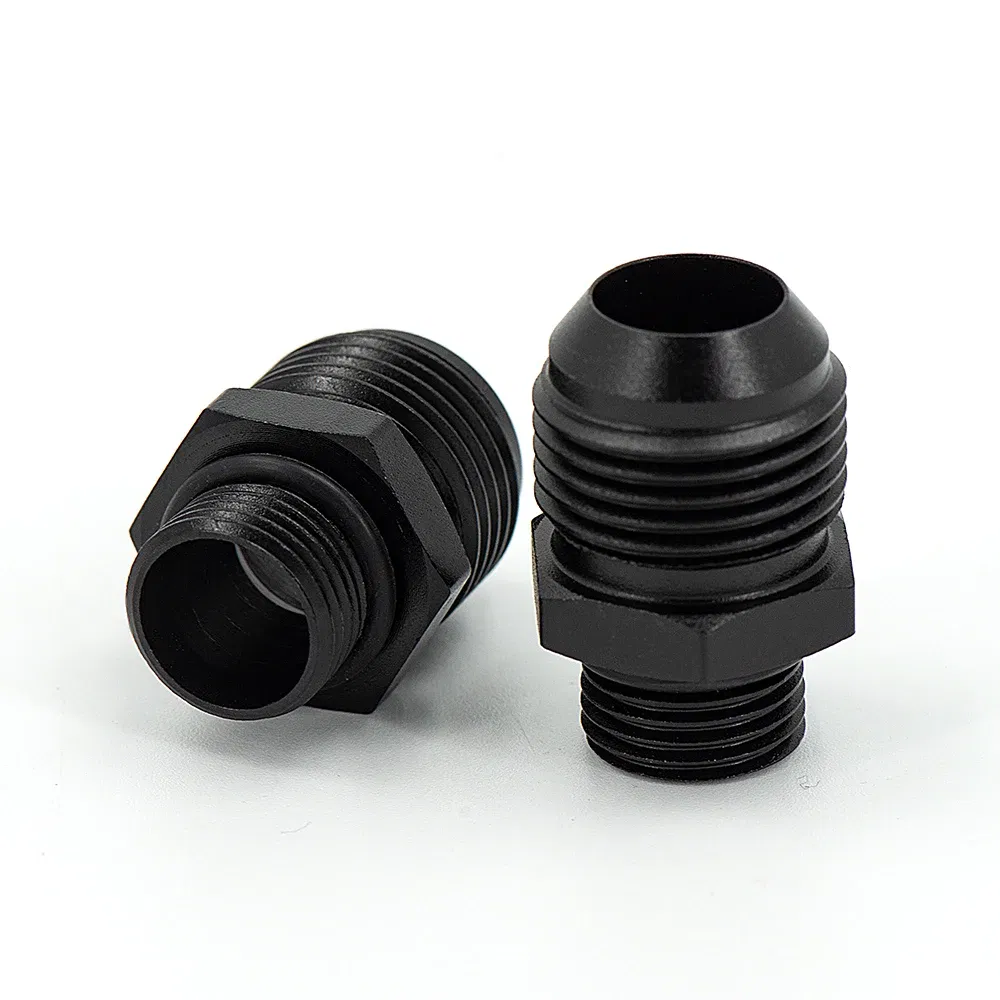 Color: WHITE - Universal Aluminum Alloy AN6 8 10 12 To AN To M16x1.5 M18x1.5 Metric Fuel Hose Adapter Pipe Thread Fitting CAR OIL COOLER SYSTEM