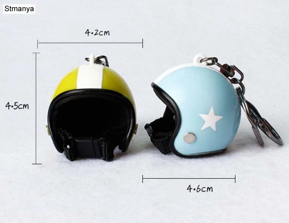 Color: Dark Red - New Motorcycle Helmets Key chain Women men Cute Safety Helmet Car Keychain Bags Hot Key Ring gift Jewelry wholesale 17022